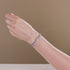 Starlit Waves | Silver | Firefly Glass Bear Bracelet